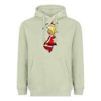 Matcha Homer Claus Christmas Heavyweight Hoodie - artisFamous