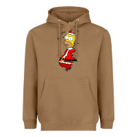 Toasted Coconut Homer Claus Christmas Heavyweight Hoodie - artisFamous