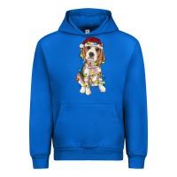 Cobalt christmas beagle Urban Hoodie - RanaPortraitStore