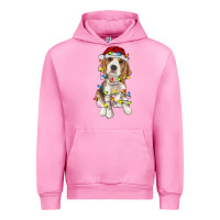 Fuchsia Pink christmas beagle Urban Hoodie - RanaPortraitStore