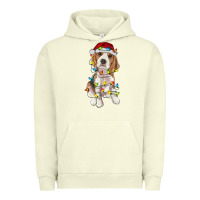 Pigment Pistachio christmas beagle Urban Hoodie - RanaPortraitStore