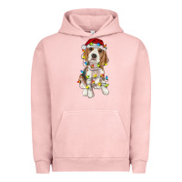 Pigment Salmon christmas beagle Urban Hoodie - RanaPortraitStore