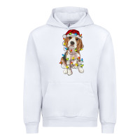 White christmas beagle Urban Hoodie - RanaPortraitStore