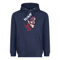 Navy waluigi voice ( wah ) Heavyweight Hoodie - artisFamous
