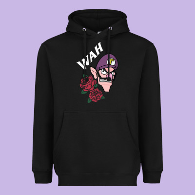 Waluigi Voice ( Wah ) Heavyweight Hoodie Designed By Artisfamous