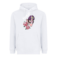White waluigi voice ( wah ) Heavyweight Hoodie - artisFamous