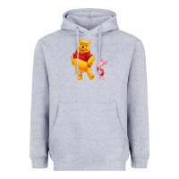 Heather Grey Winnie the Pooh Piglet Heavyweight Hoodie - artisFamous