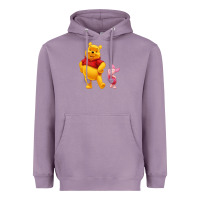Lavender Winnie the Pooh Piglet Heavyweight Hoodie - artisFamous
