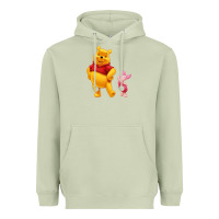 Matcha Winnie the Pooh Piglet Heavyweight Hoodie - artisFamous