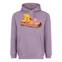 Lavender Winnie the Pooh Piglet Heavyweight Hoodie - artisFamous