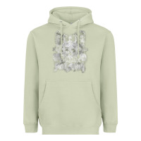 Matcha black sab.bath official vintage dancing skele Heavyweight Hoodie - artisFamous