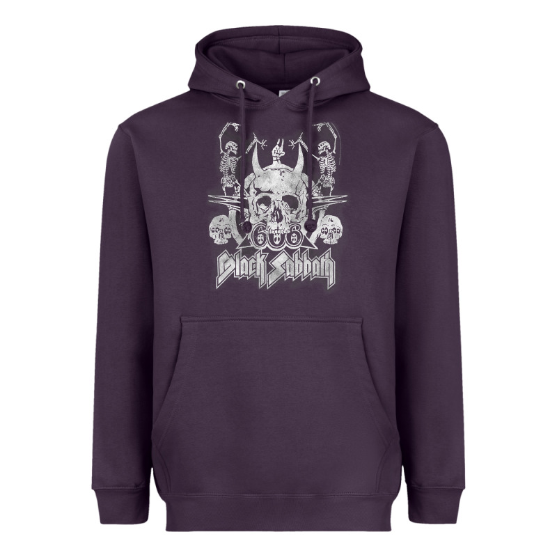 Black Sab.bath Official Vintage Dancing Skele Heavyweight Hoodie by artisFamous | Teevron