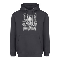 Smoke black sab.bath official vintage dancing skele Heavyweight Hoodie - artisFamous