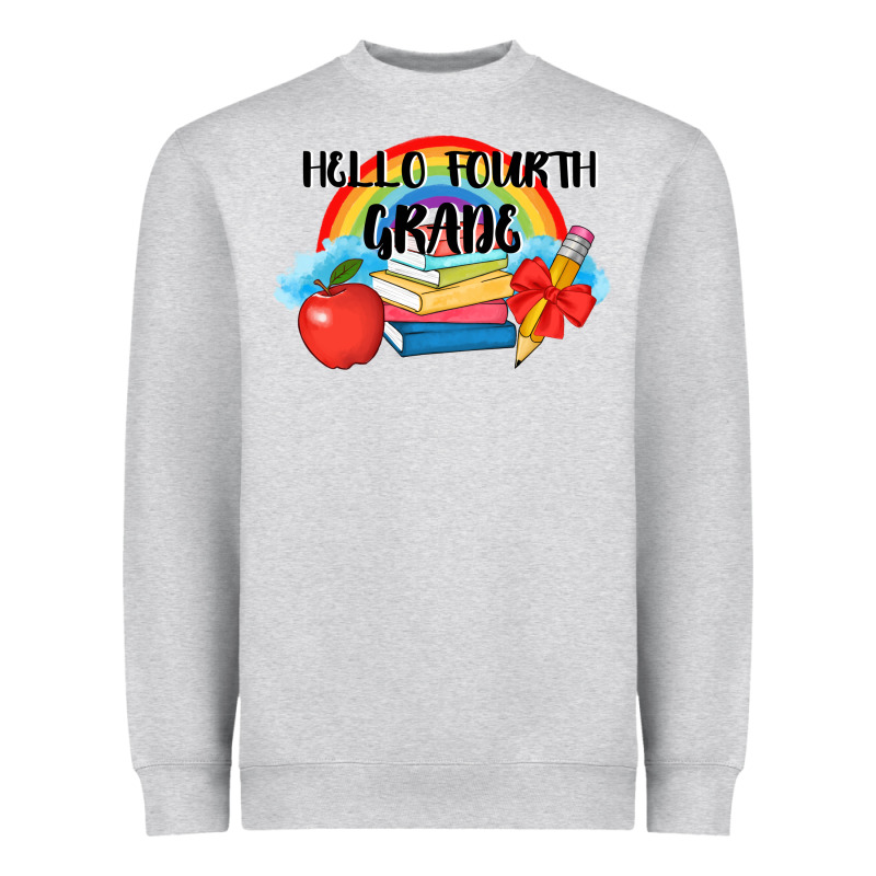 Back To School Hello Fourth Grade 3200x2400 Heavyweight Sweatshirt by AdoDesignShop | Teevron