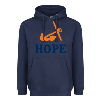 Navy Hope College Heavyweight Hoodie - artisFamous