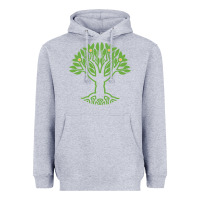 Heather Grey Maharishi International College Heavyweight Hoodie - artisFamous