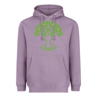 Lavender Maharishi International College Heavyweight Hoodie - artisFamous