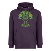 Plum Maharishi International College Heavyweight Hoodie - artisFamous