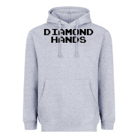 Heather Grey diamond hands Heavyweight Hoodie - artisFamous