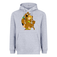 Heather Grey Scooby Doo and Shaggy Heavyweight Hoodie - artisFamous