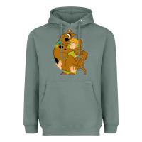 Sage Scooby Doo and Shaggy Heavyweight Hoodie - artisFamous