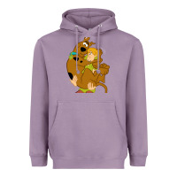 Lavender Scooby Doo and Shaggy Heavyweight Hoodie - artisFamous