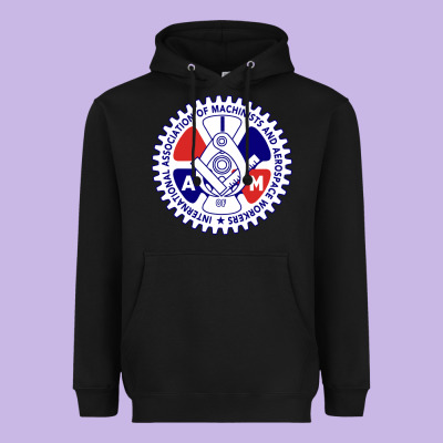 Association Of Machinists And Aerospace Workers Classic Heavyweight Hoodie Designed By Artisfamous