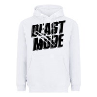 White beast mode classic Heavyweight Hoodie - artisFamous
