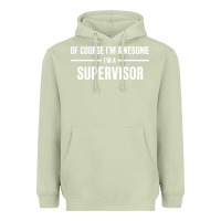 Matcha i'm awesome i'm a supervisor Heavyweight Hoodie - artisFamous