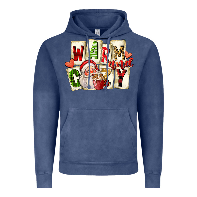 Warm And Cozy Santa Vintage Hoodie by FaDigitalArtStudio | Teevron
