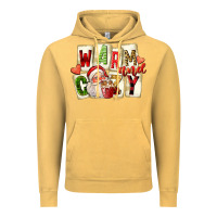 Vintage Mustard warm and cozy santa Vintage Hoodie - FaDigitalArtStudio