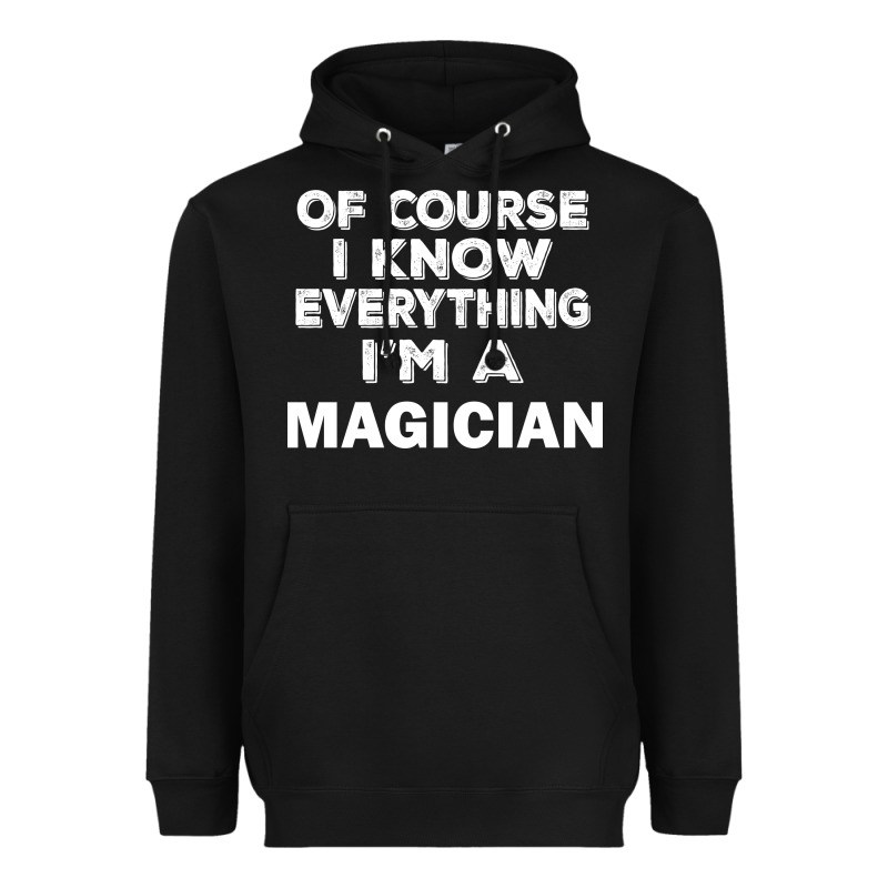 I Know Everything I'm A Magician Heavyweight Hoodie by artisFamous | Teevron