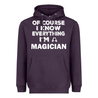 Plum i know everything i'm a magician Heavyweight Hoodie - artisFamous