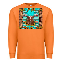 Carrot texas longhorn sunflower gemstone Premium Sweatshirt - JahusDesignShop