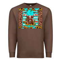 Chestnut texas longhorn sunflower gemstone Premium Sweatshirt - JahusDesignShop