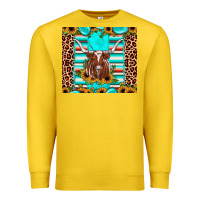 Lemon texas longhorn sunflower gemstone Premium Sweatshirt - JahusDesignShop