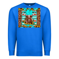 True Royal texas longhorn sunflower gemstone Premium Sweatshirt - JahusDesignShop