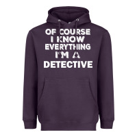 Plum i know everything i'm a detective Heavyweight Hoodie - artisFamous