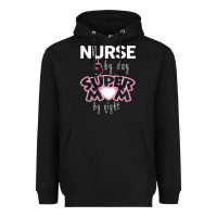 Black nurse by day super mom by night Heavyweight Hoodie - artisFamous