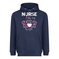 Navy nurse by day super mom by night Heavyweight Hoodie - artisFamous