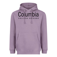 Lavender Columbia College Chicago Heavyweight Hoodie - artisFamous
