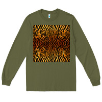Army Green tiger seamless pattern Long Sleeve Tee - BundleAndBundleShop