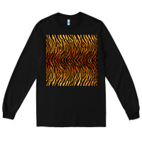 Black tiger seamless pattern Long Sleeve Tee - BundleAndBundleShop