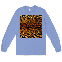 Colony Blue tiger seamless pattern Long Sleeve Tee - BundleAndBundleShop
