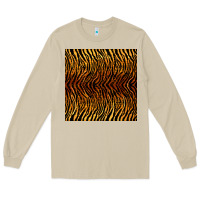 Mushroom tiger seamless pattern Long Sleeve Tee - BundleAndBundleShop