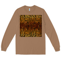 Toasted Coconut tiger seamless pattern Long Sleeve Tee - BundleAndBundleShop