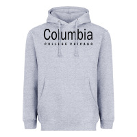 Heather Grey Columbia College Chicago Heavyweight Hoodie - artisFamous