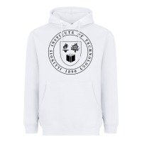 White Illinois Institute of Technology College Heavyweight Hoodie - artisFamous
