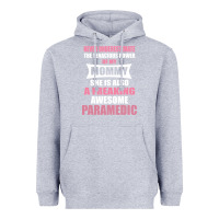 Heather Grey never underestimate mommy paramedic Heavyweight Hoodie - artisFamous