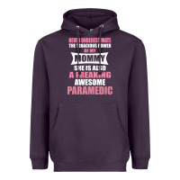 Plum never underestimate mommy paramedic Heavyweight Hoodie - artisFamous